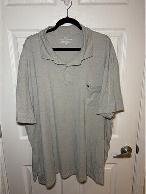 Vineyard Vines Edgartown Polo Men’s 3XB 3XL Big Light Gray